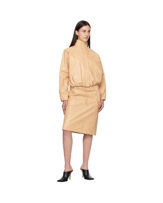 Alaïa Natural Calfskin Windbreaker Jacket