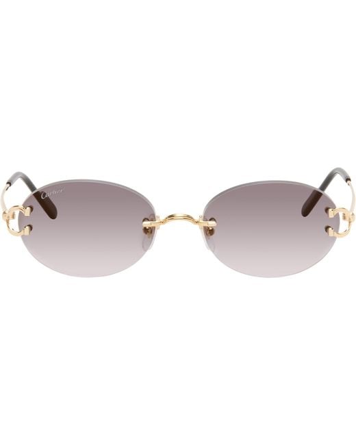 Cartier Black Classic C Motif Sunglasses for men