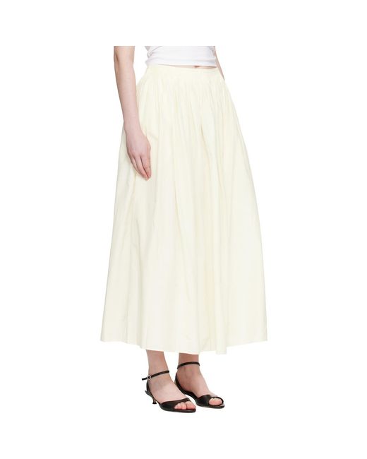 Loulou de Saison Natural Off- Naya Gathered Maxi Skirt
