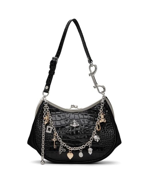 Vivienne Westwood Black Charm Frame Purse