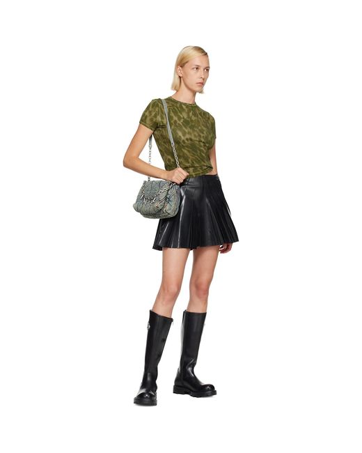 DIESEL Metallic Charm-D-Small Shoulder Bag