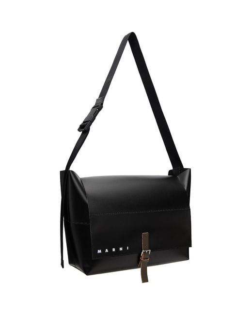 Marni Black Messenger Bag for men