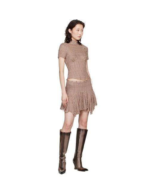 KNWLS Multicolor Tess Miniskirt