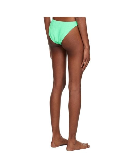 T By Alexander Wang Multicolor Green Jacquard Bikini Bottom