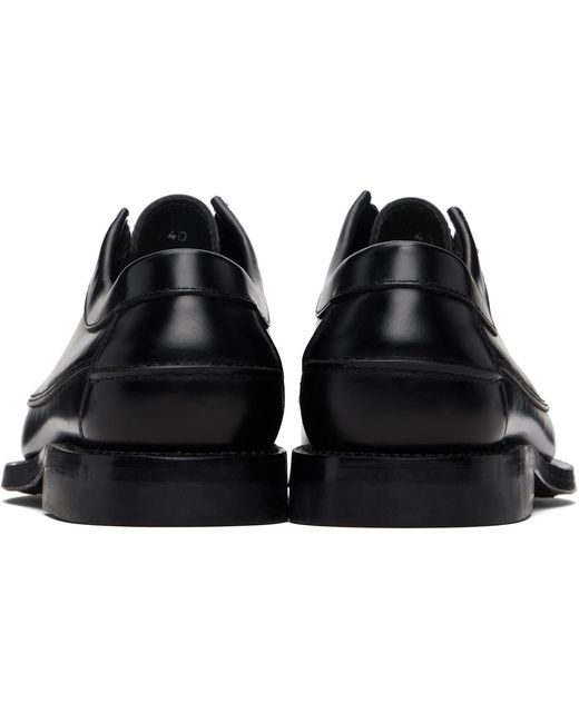 Hereu Black Priego Squared Derbys for men