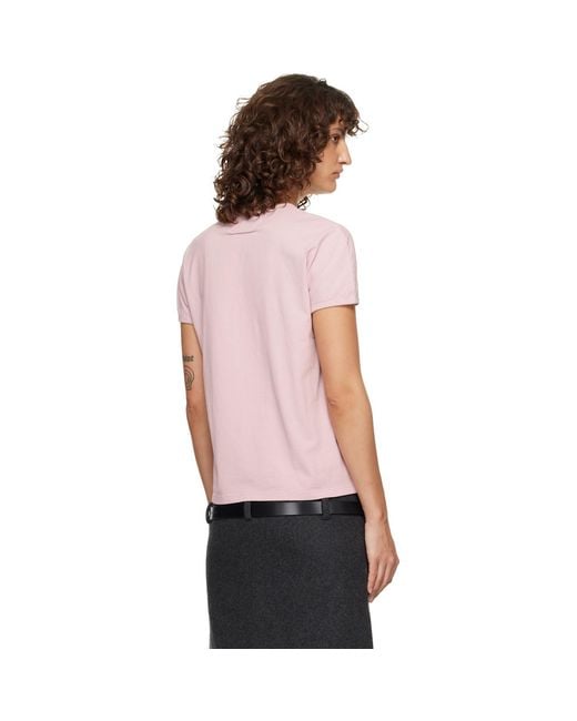 MM6 by Maison Margiela Pink 'Margie' T-Shirt