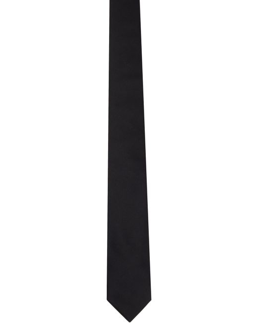 Ernest W. Baker Black Satin Tie for men