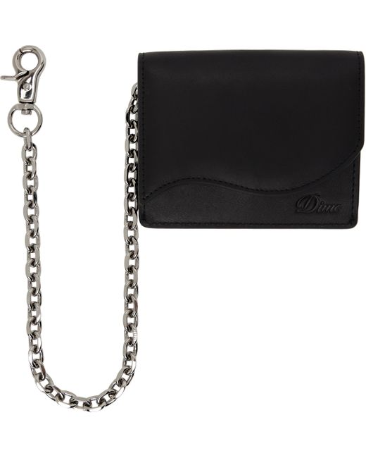 【DIME】 CHAIN LEATHER WALLET / BLACK Dime MTL - Chain Leather Wallet (Black) – MILK STORE