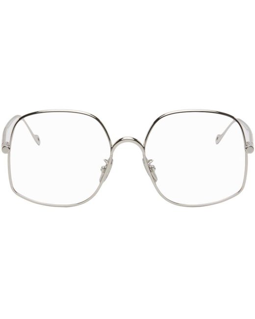 Loewe Black Silver Oversized Glasses