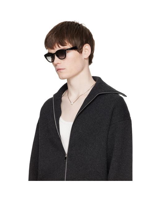 Gucci Black Round Frame Sunglasses for men