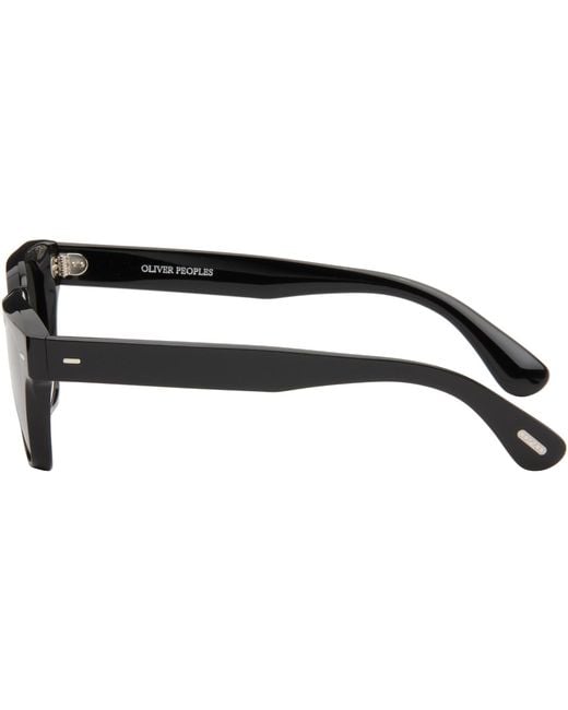 Oliver Peoples Black Rueny Sunglasses for men