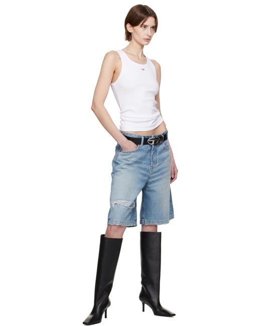 DIESEL ホワイト T-Anky-D タンクトップ Black