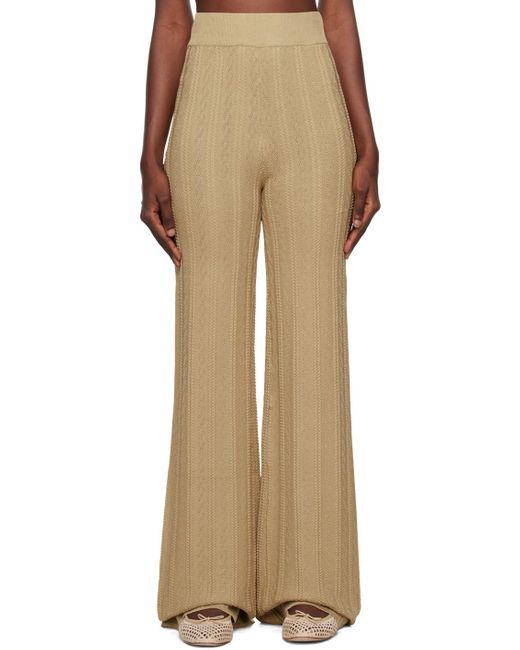 REMAIN Birger Christensen ブラウン ストレートパンツ Natural