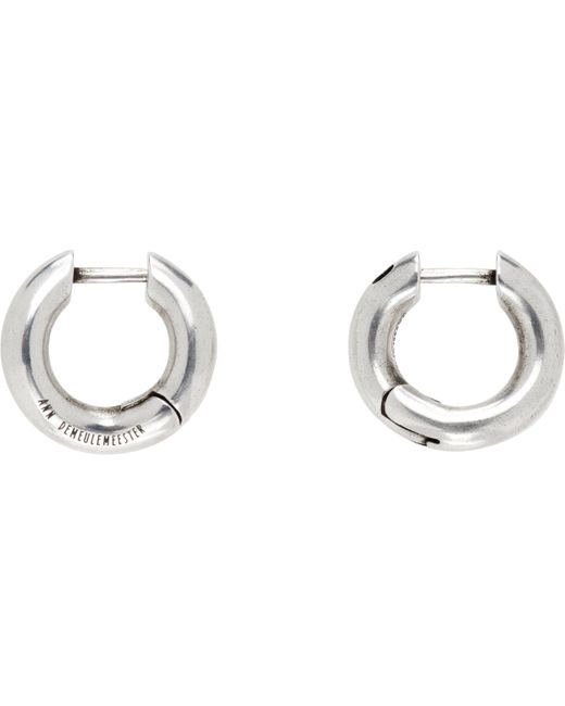 Ann Demeulemeester Black Mariela Anatomic Loop Earrings