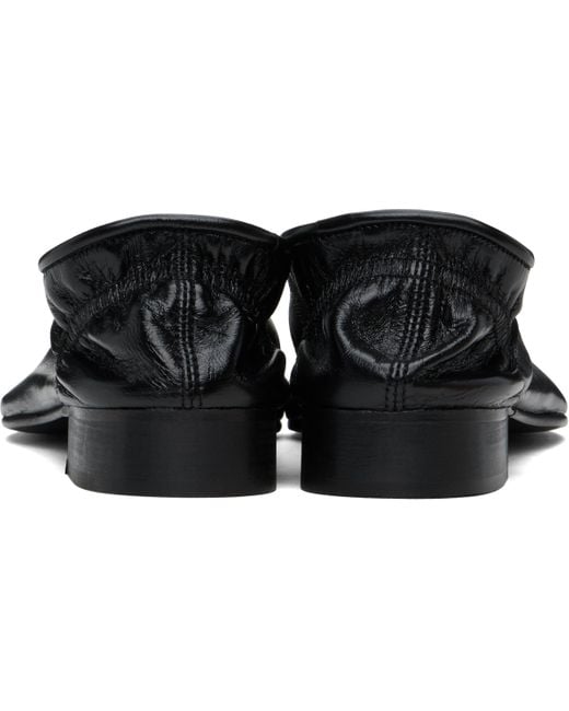 By Far Black Carré Ballerina Flats