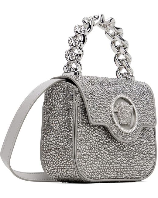 Versace Metallic Crystal 'La Medusa' Mini Bag