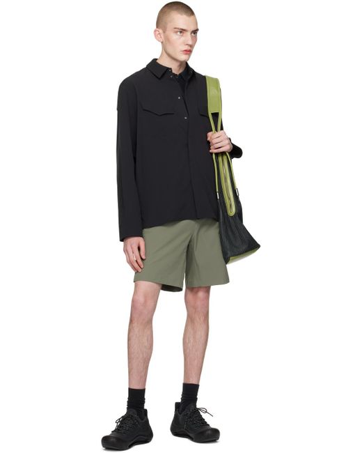 Veilance Green Voronoi Shorts for men