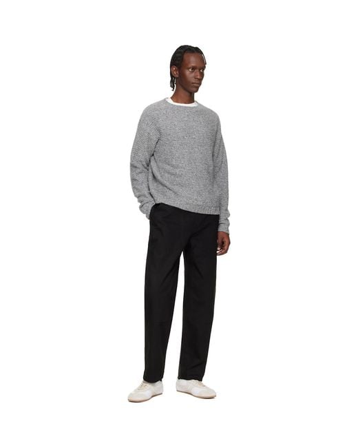 Studio Nicholson Black Denver Trousers for men