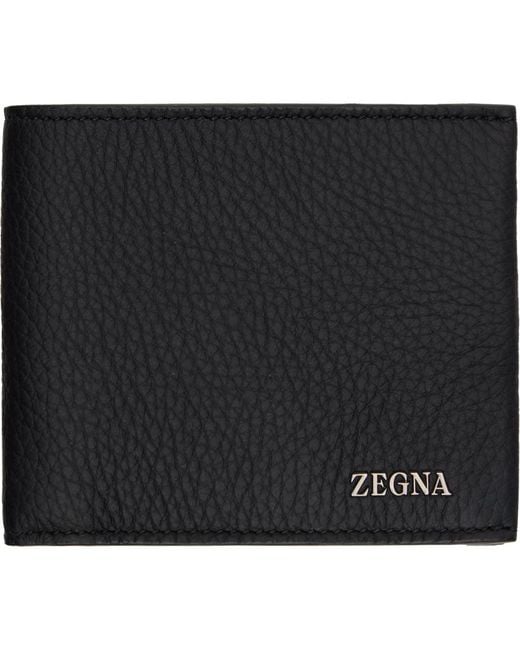 Zegna Black Hardware Wallet for men