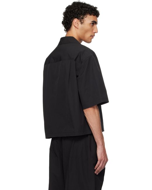 Amomento Pocket Half Shirt in Black for Men | Lyst