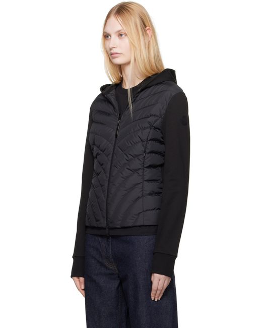 Moncler Black Zip Up Cardigan Down Jacket