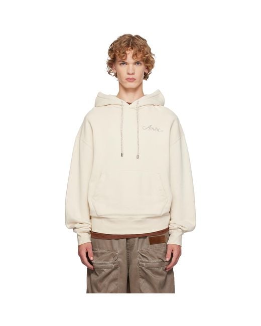 Amiri Natural Ma Quad Checkerboard Hoodie for men