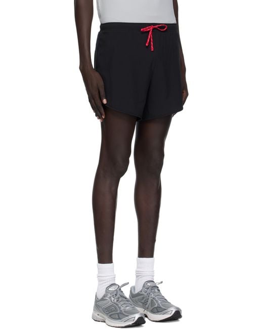 District Vision Black 5In Training Shorts for men