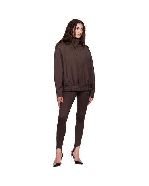 Frankie Shop Brown Kelly Padded Bomber Jacket