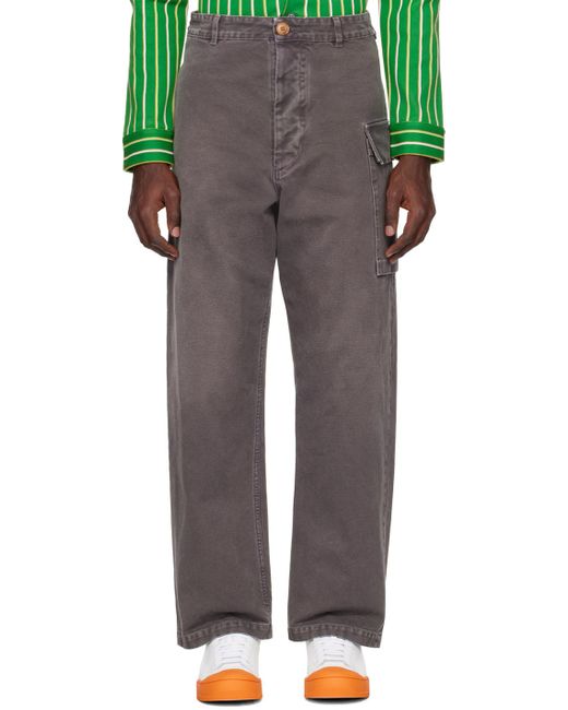 Pantalon cargo gris à effet délavé Marni pour homme en coloris Multicolor
