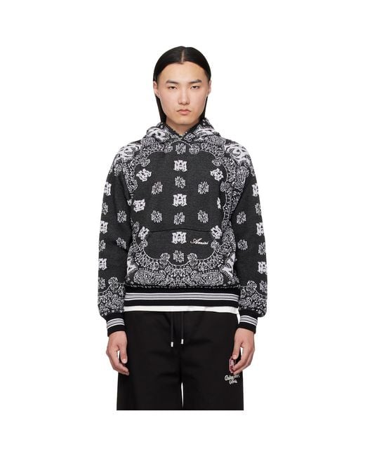 Amiri Bandana Hoodie in Black for Men | Lyst UK