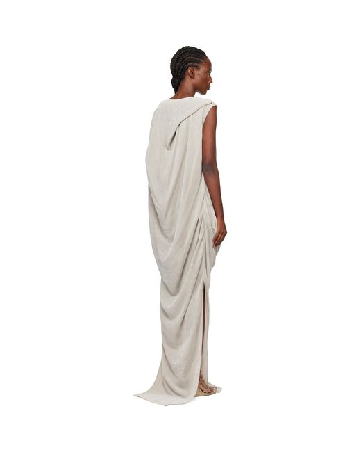 Rick Owens Black Off- Concordians Nouveau Maxi Dress
