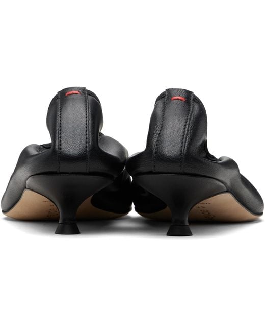 Aeyde Black Hermia Heels