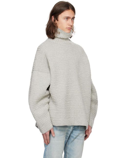 Fear Of God White Jacquard Sweater for men