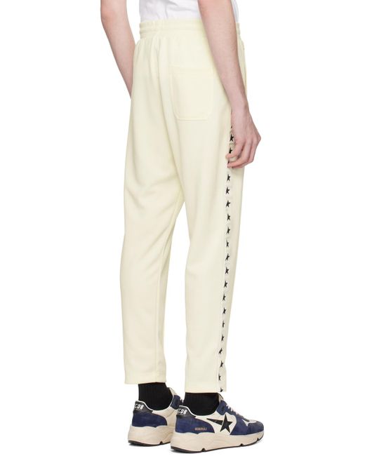 En goose pantalon de survêtement blanc cassé à trois poches - star Golden Goose Deluxe Brand pour homme en coloris Natural