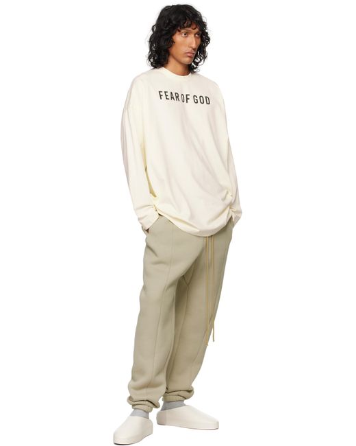 Fear Of God Off- Thunderbird Long Sleeve T-Shirt in White