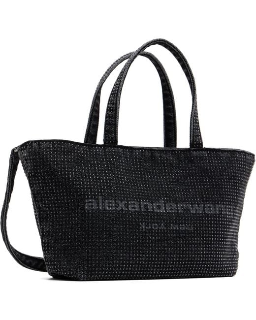 Alexander Wang Black Punch Crystal Mini Tote