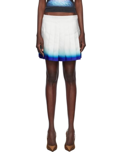 スカート Casablanca 'Casa way' skirt CASABLANCA Casa Way Skate Pleated Silk Miniskirt in Black | Lyst