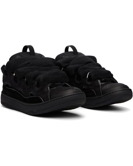 Lanvin Black Curb Sneakers