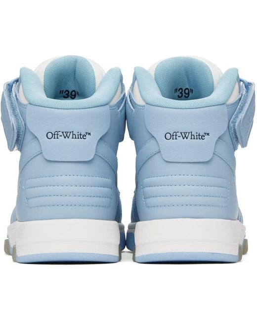 Off-White c/o Virgil Abloh White & Blue Out Of Office Sneakers for men
