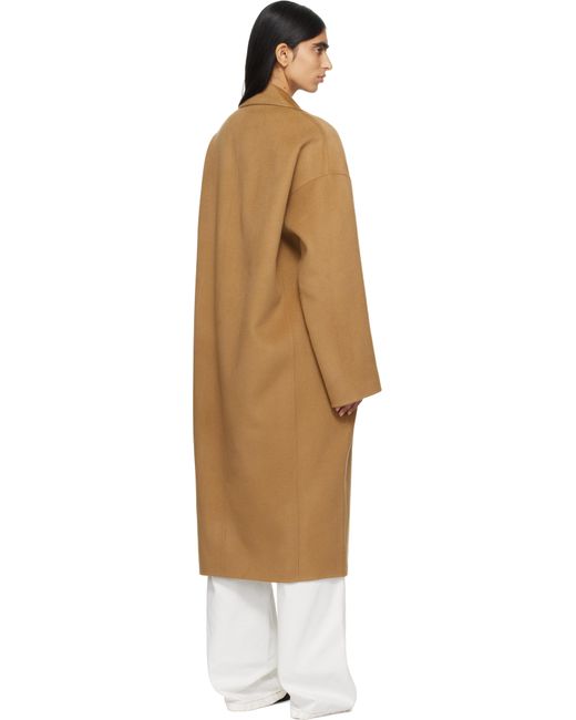 Totême  Black Tan Doublé Cocoon Coat