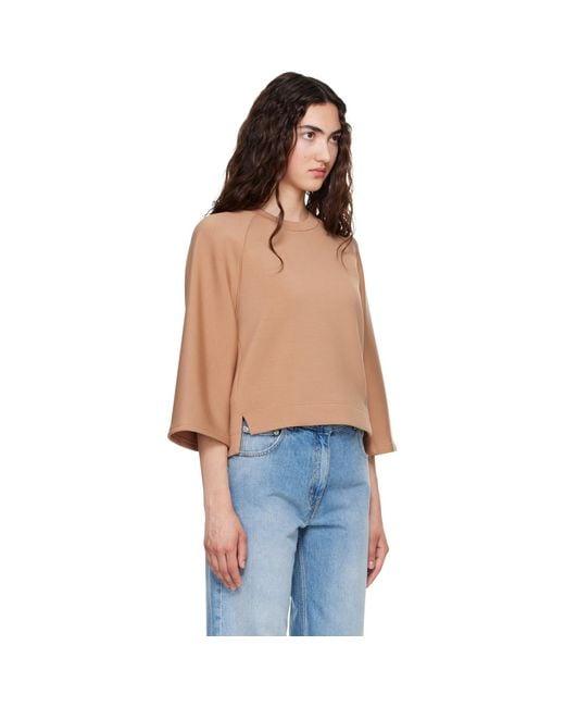 Weekend by Maxmara Blue Tan Vasto Sweatshirt