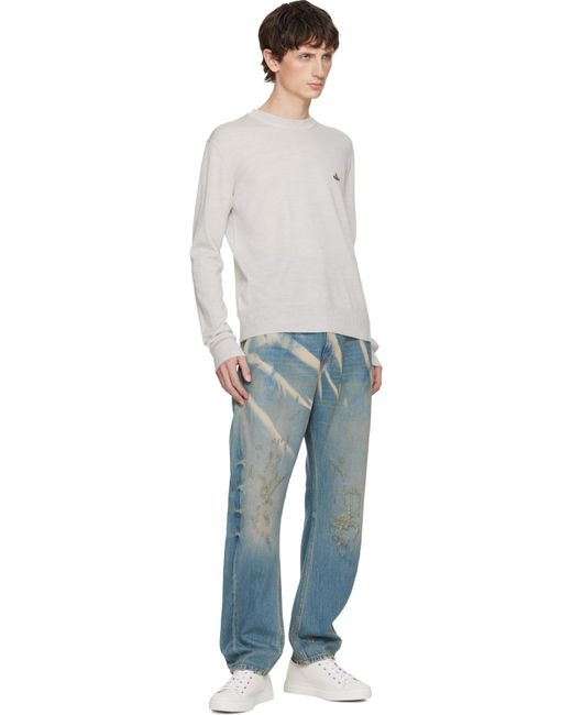 Pull Alex Blanc Cassé À Encolure Arrondie Vivienne Westwood pour homme en coloris Multicolor