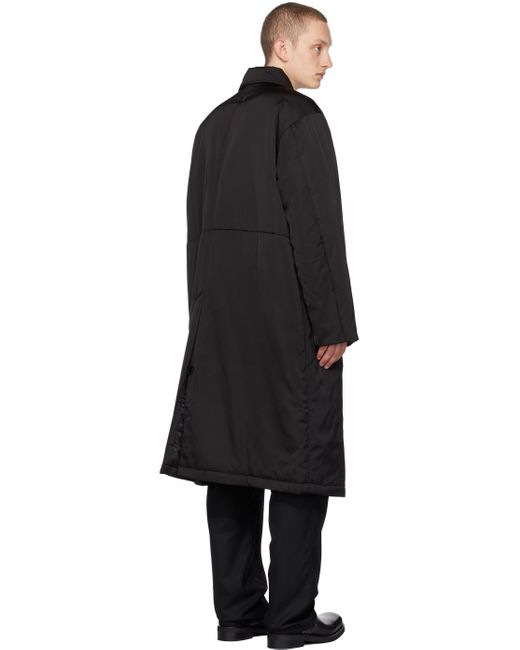 Soulland Black Carey Coat for men