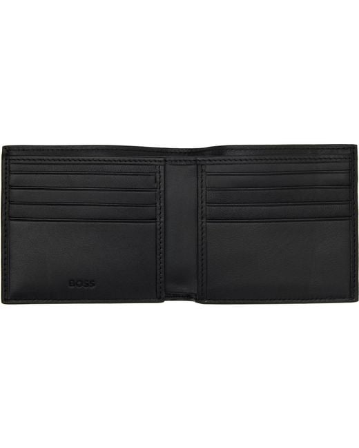 Boss Black Saffiano Leather Wallet for men