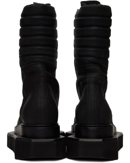 Rick Owens Cyclops Leather Boots in Black for Men | Lyst UK
