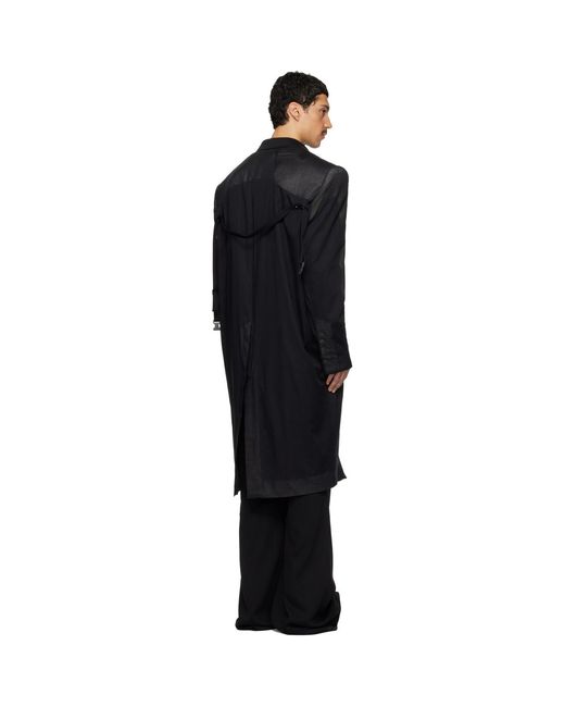 Rick Owens Black Temple Rick's Tatlin Coat for men