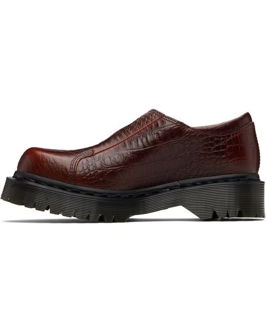 Dr. Martens Black Burgundy Regina Mary Jane Loafers