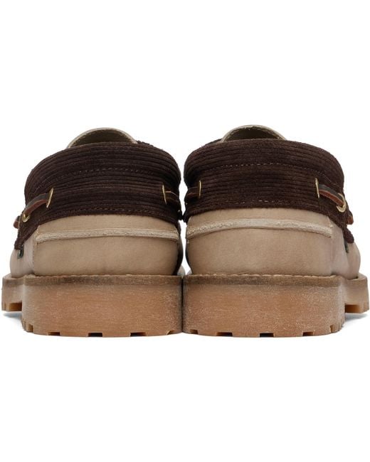 Barbour Black Re-Engineered Deck Boat Shoes for men