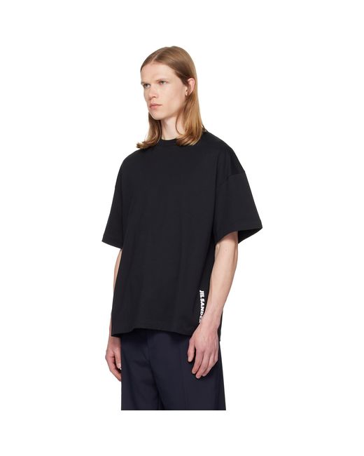 Jil Sander Black Crew-Neck T-Shirt for men