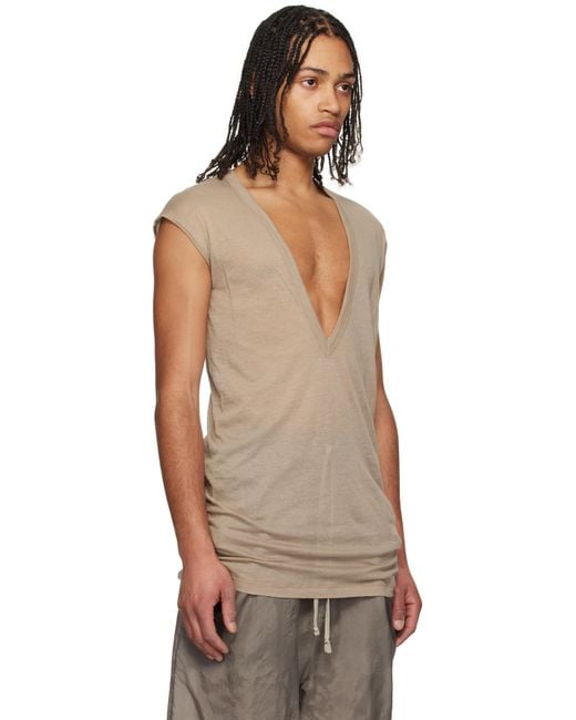 【関税込み】Rick Owens トープ Hollywood Dylan トップス メンズ Rick Owens トープ Hollywood Dylan トップス | Lyst
